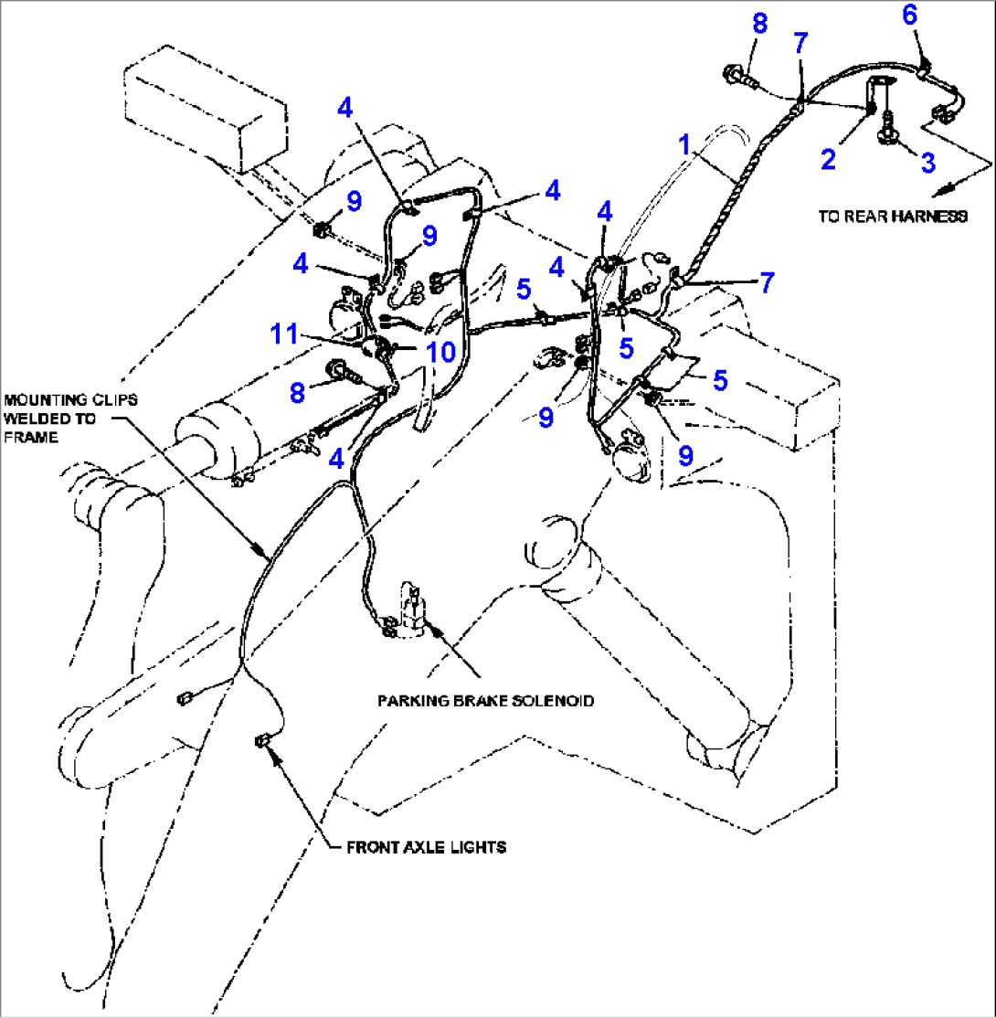 E0200-01A0 ELECTRICAL SYSTEM FRONT FRAME HARNESS