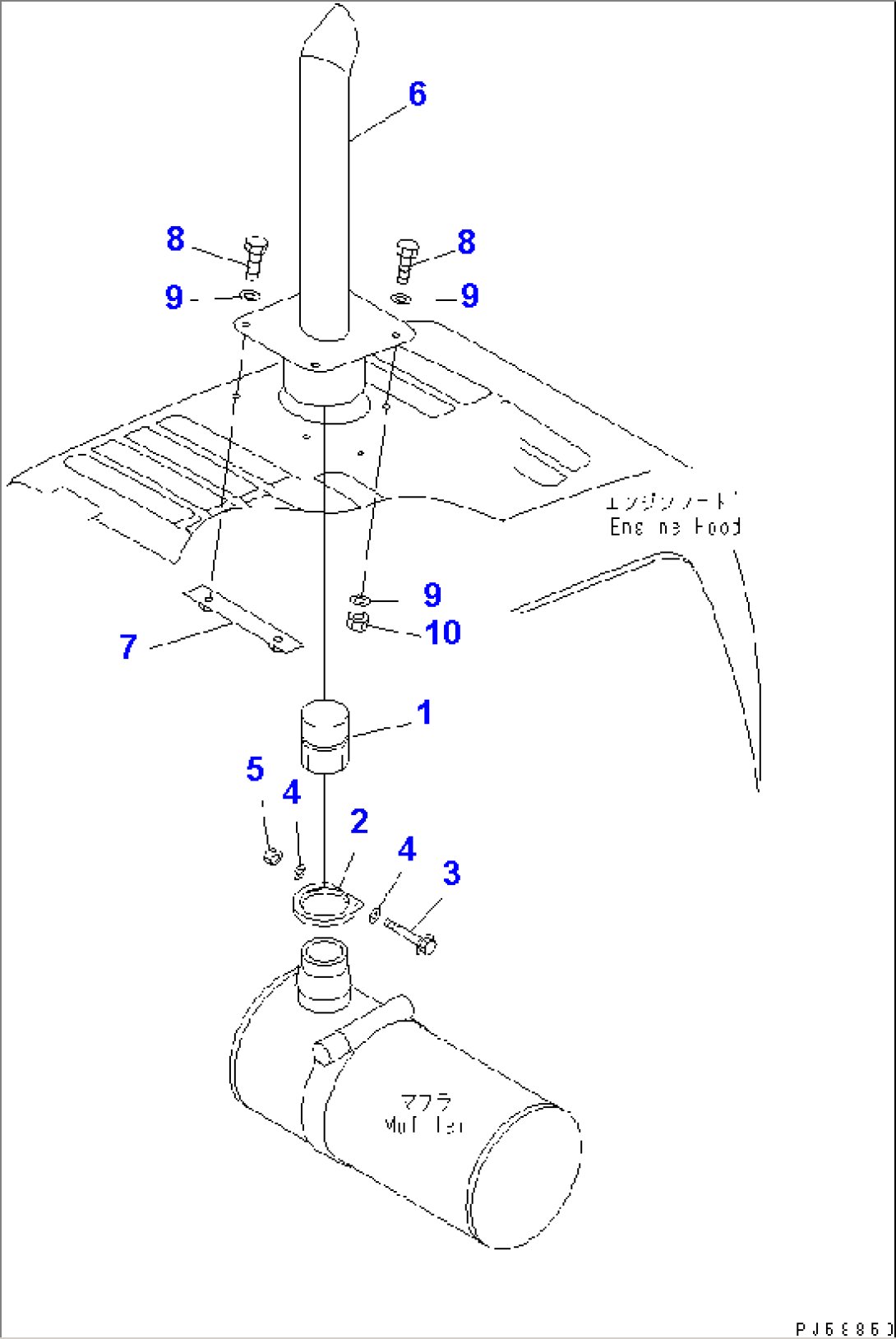 EXHAUST PIPE (LONG TYPE)