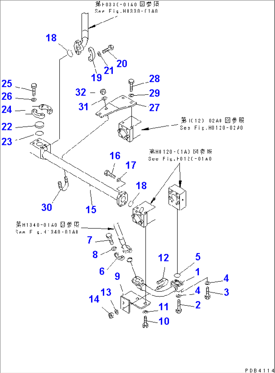 MAIN VALVE RETURN PIPING (TUBE) (1/2)(#10001-10238)