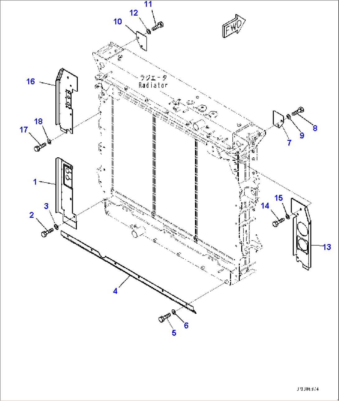 Radiator Group, Baffle (#50001-)
