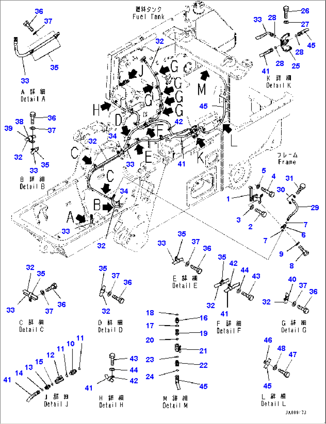 Fuel Supply Piping, Fuel Piping (#30001-30616)