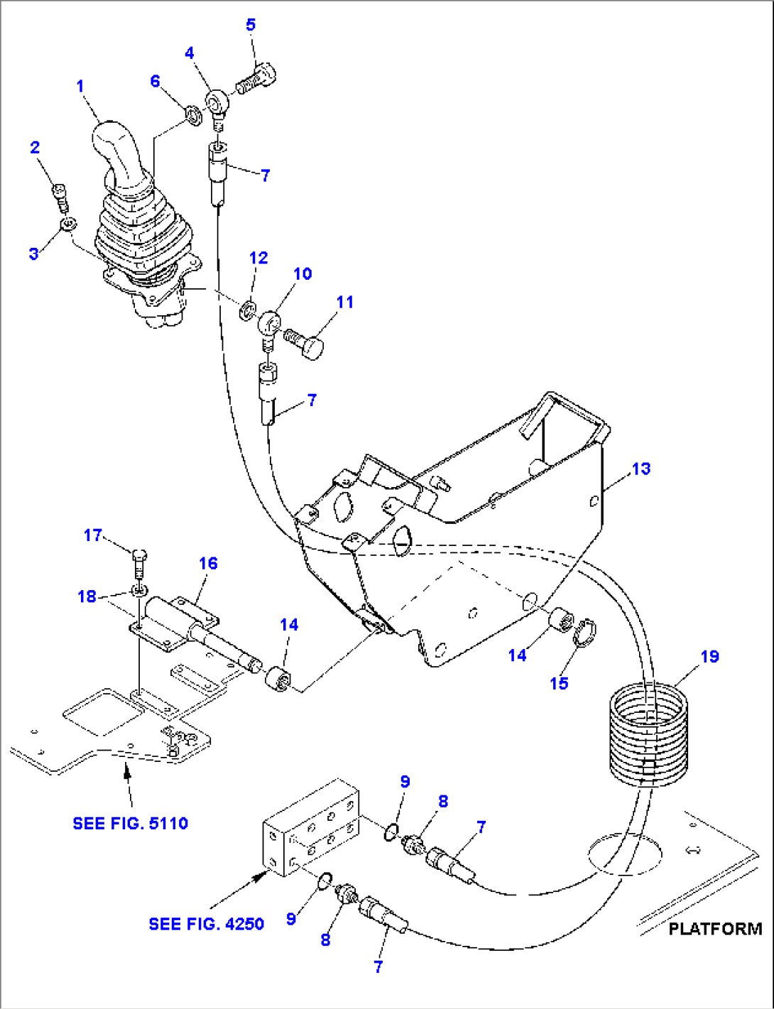 HYDRAULIC PIPING (ARM AND SWING PPC VALVE LINE) (1/2)