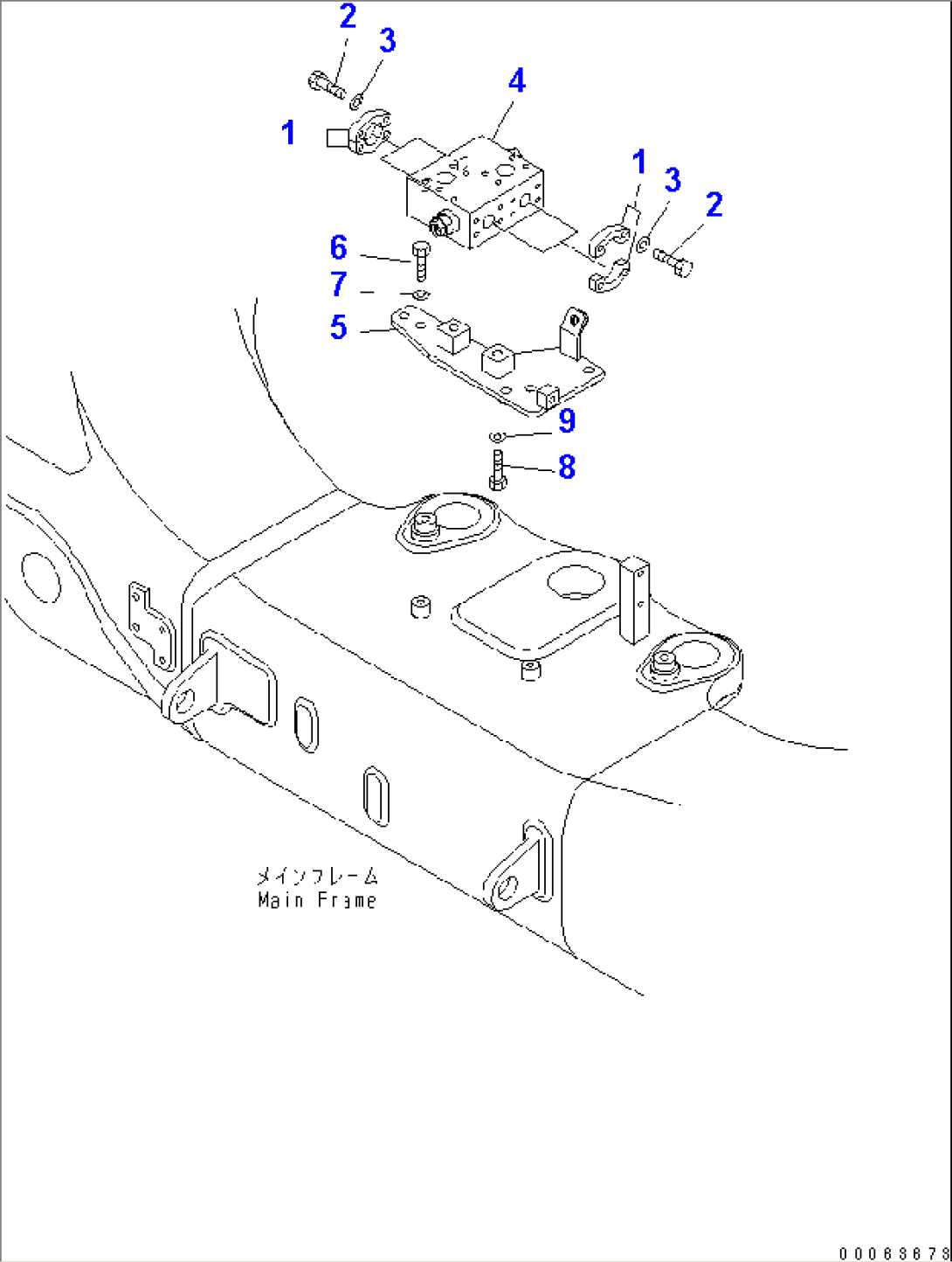 STEERING AND HOIST PIPING (CROSS OVER VALVE) (FOR ASR)