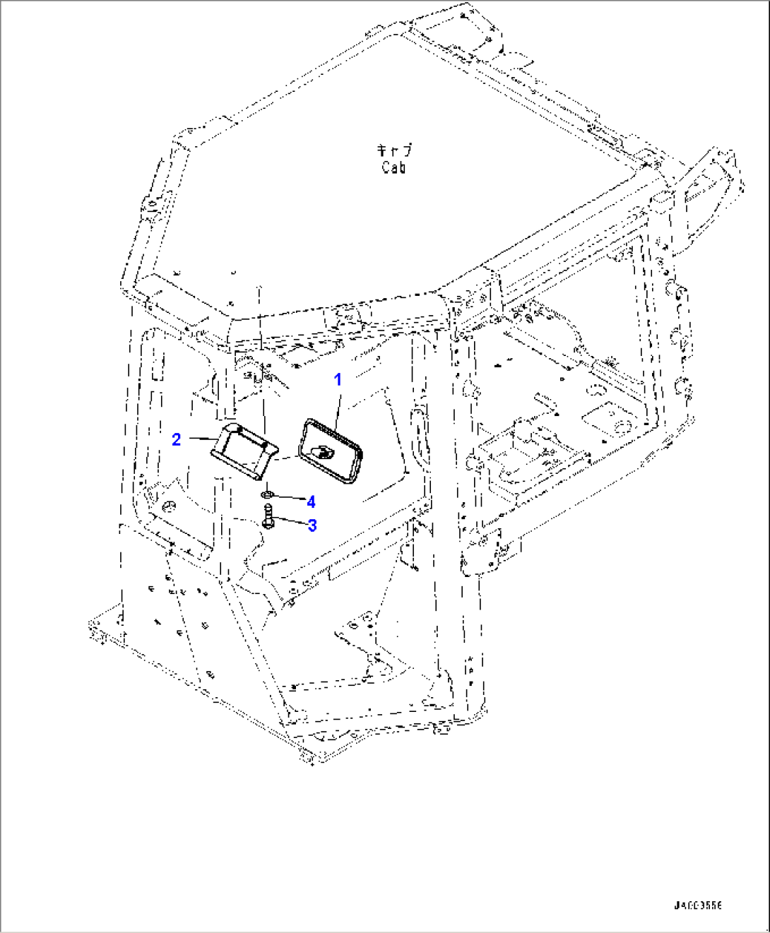Cab, Rearview Mirror (#80179-)