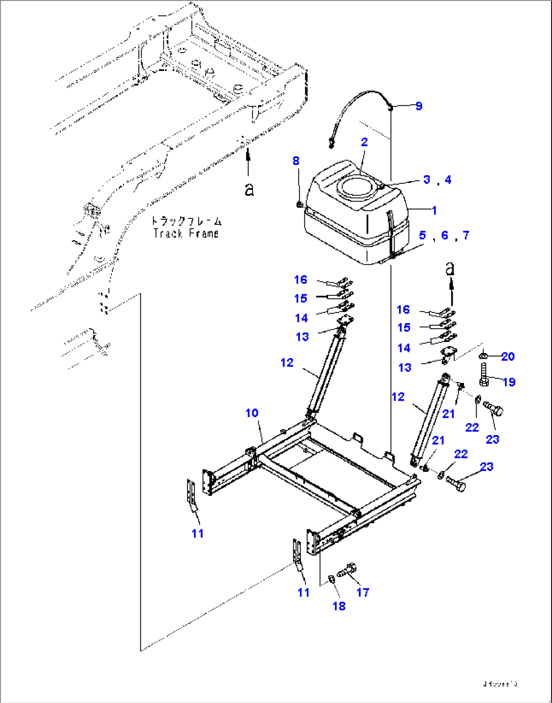 Water Tank and Pump, Tank and Bracket (#2616-2726)