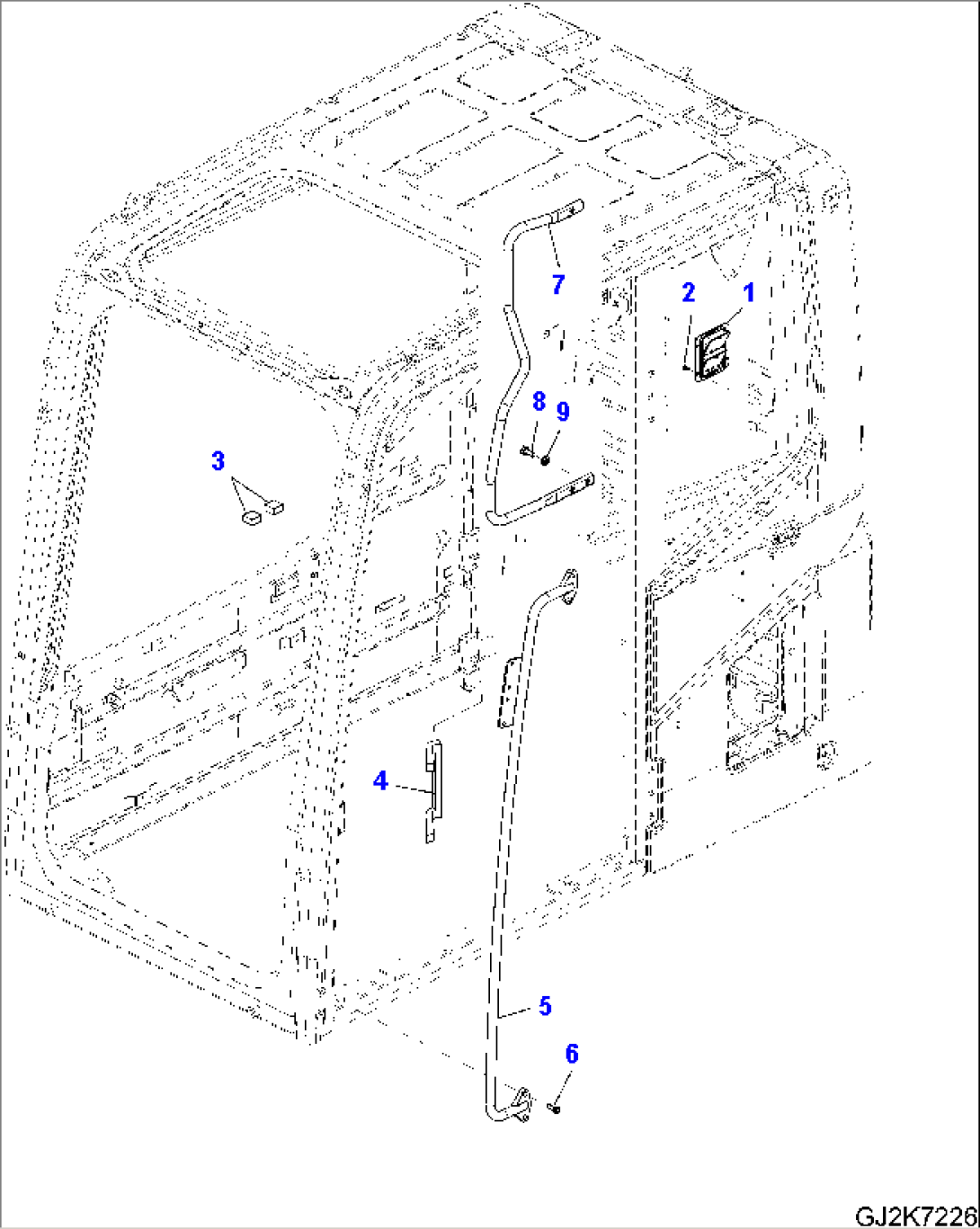 OPERATOR´S CAB - PRESSURE VALVE AND GRIPS