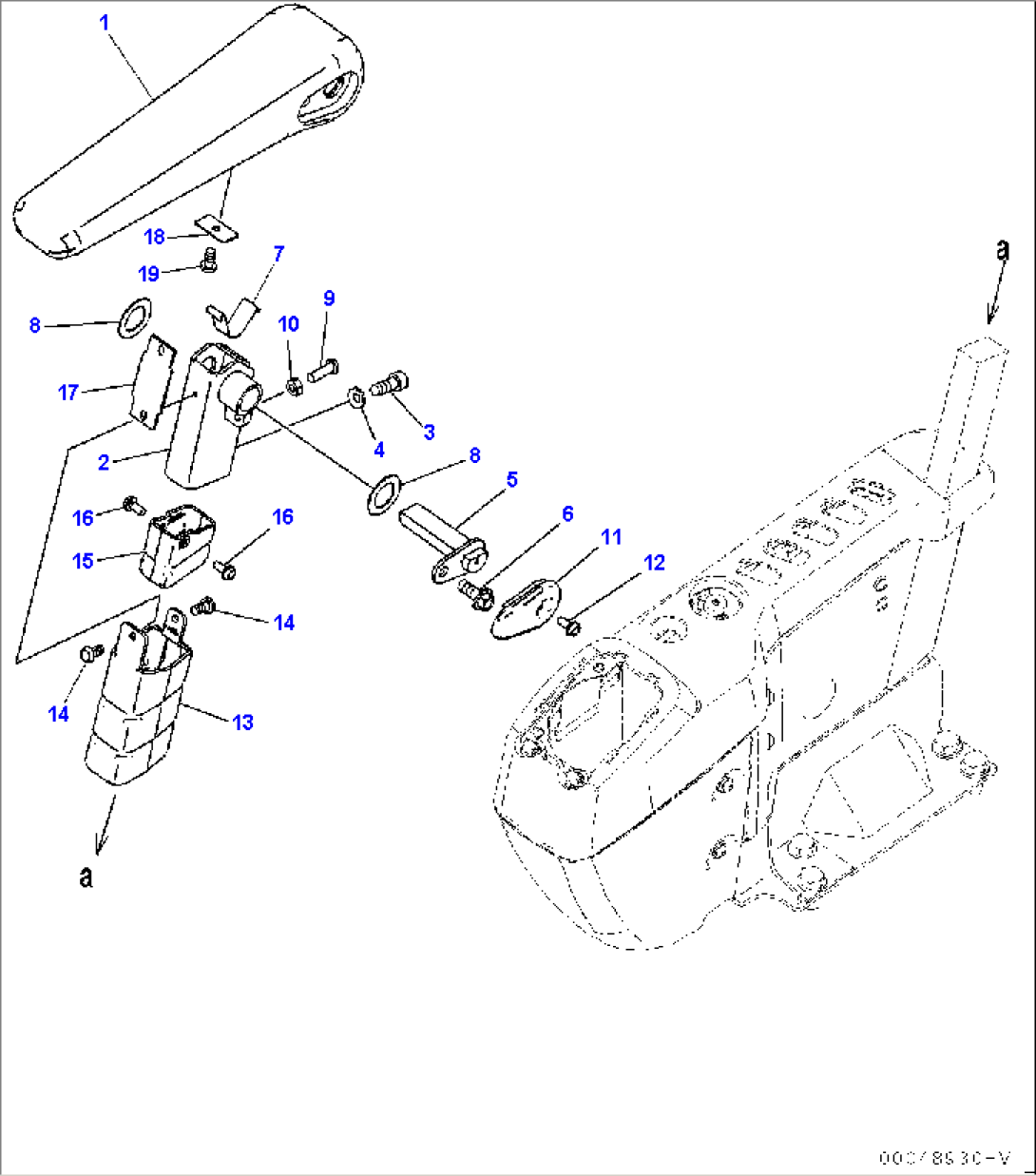 Cab, Floor, Armrest, R.H. (#30117-30236)