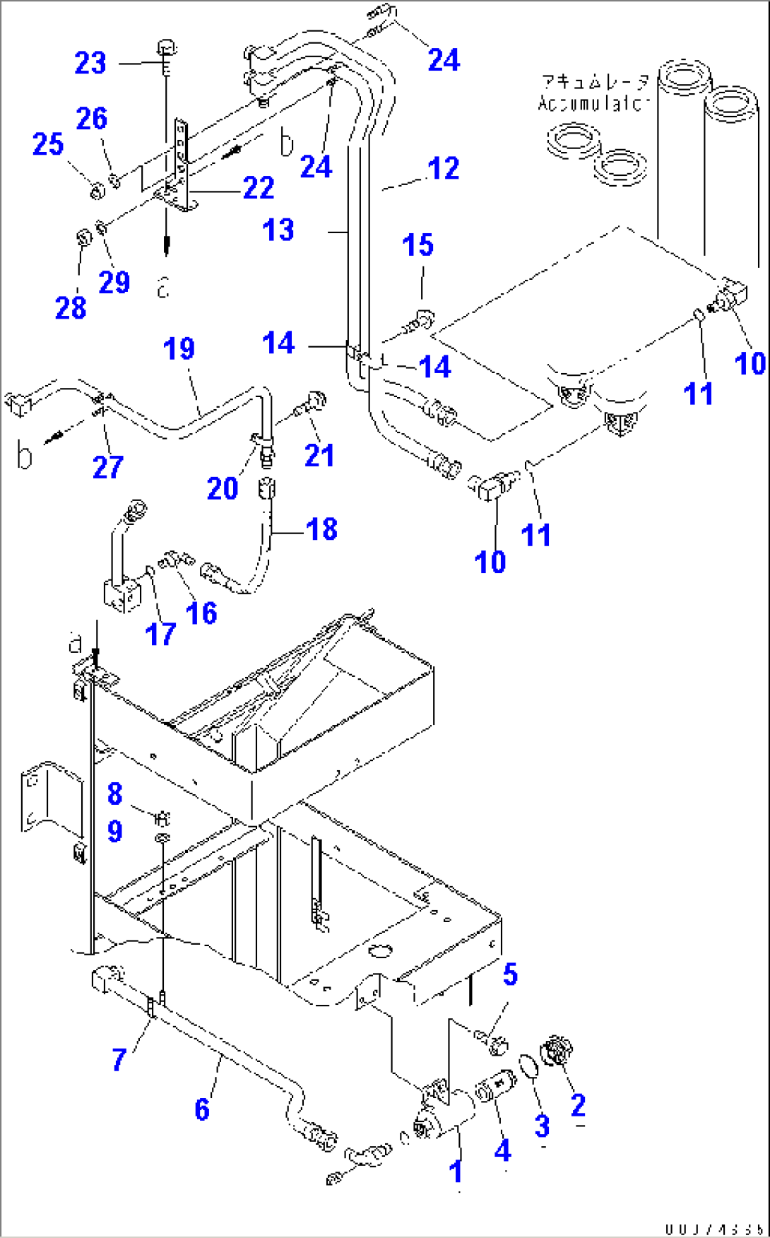 BRAKE CONTROL (ACCUMULATOR PIPING)(#51075-)