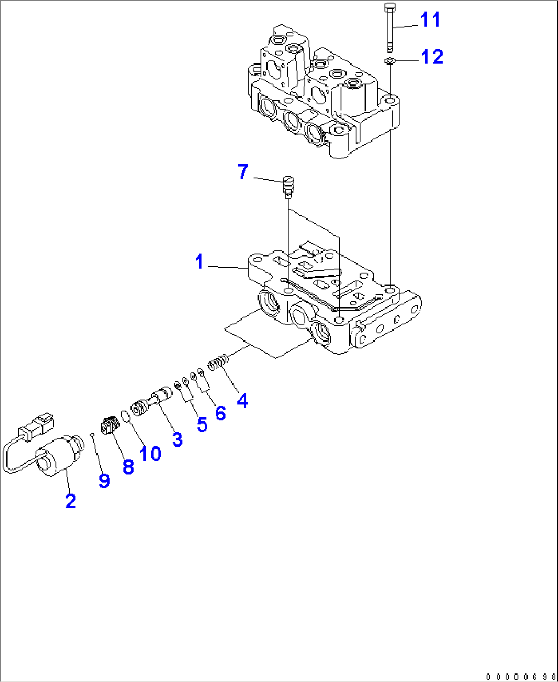 TRANSMISSION VALVE (LOWER VALVE AND MOUTING)
