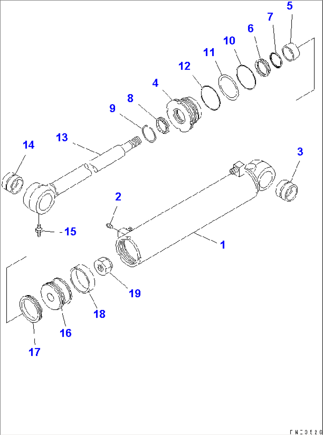 STEERING CYLINDER(#50001-50151)