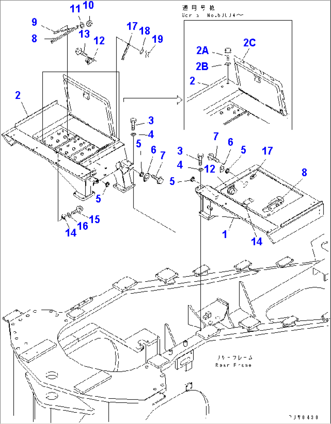 BATTERY MOUNTING (BOX AND BATTERY MOUNTING)