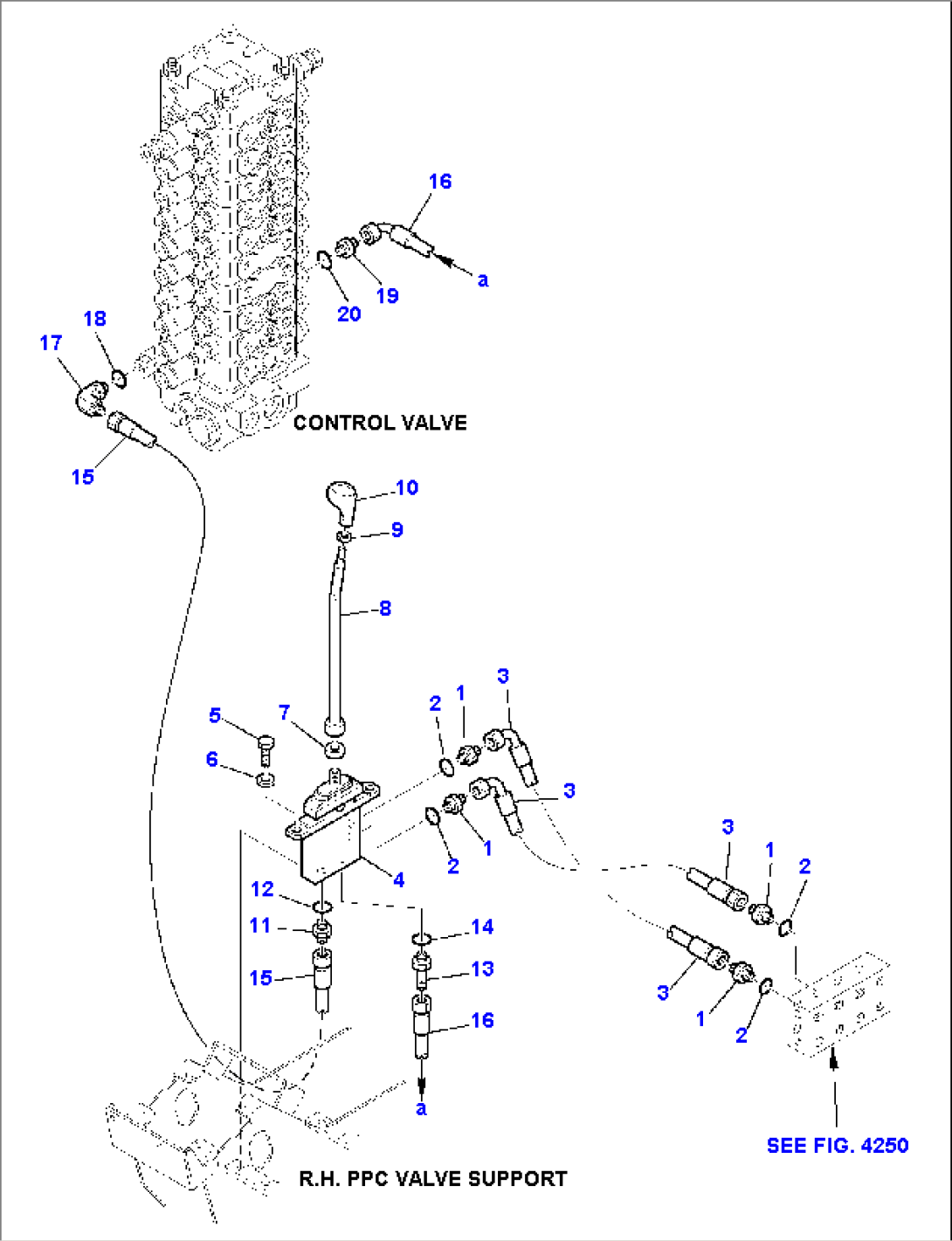 HYDRAULIC PIPING (BLADE VALVE LINE)