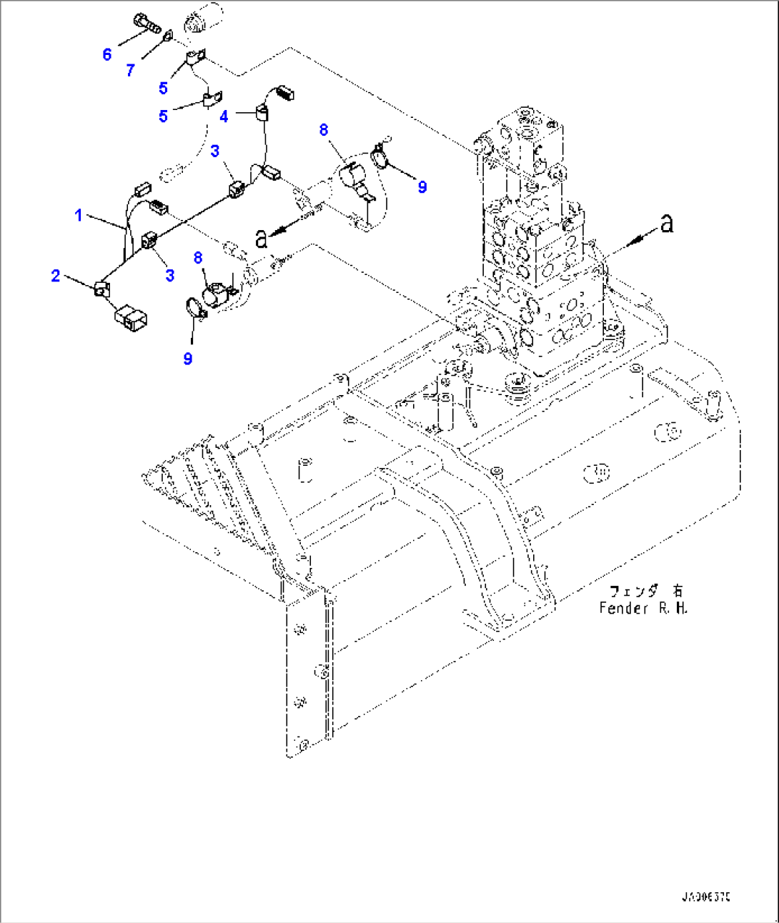 Fender, Control Valve Wiring Harness (#1001-)