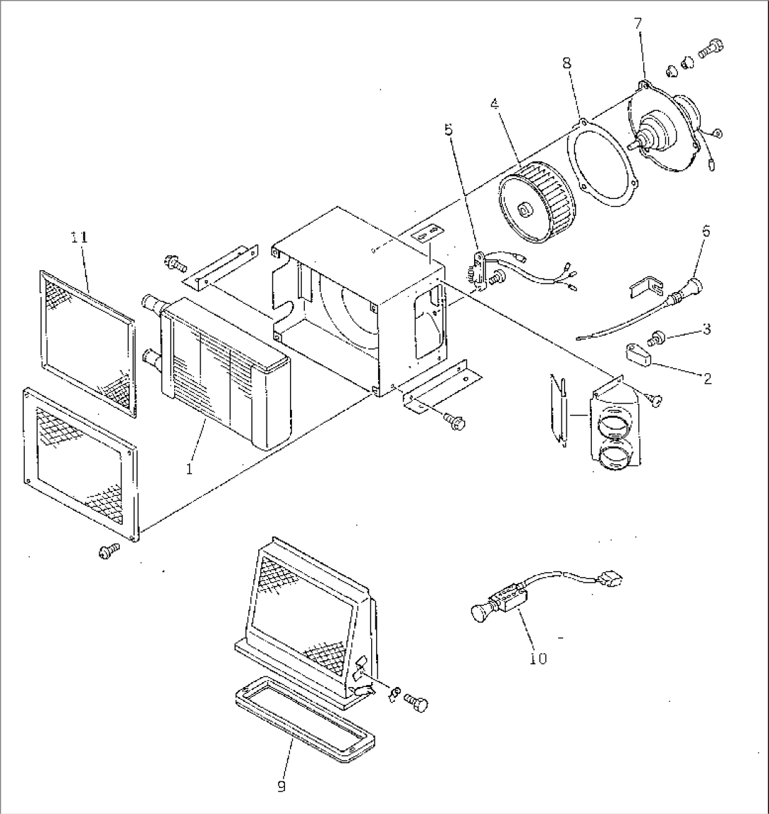CAR HEATER UNIT