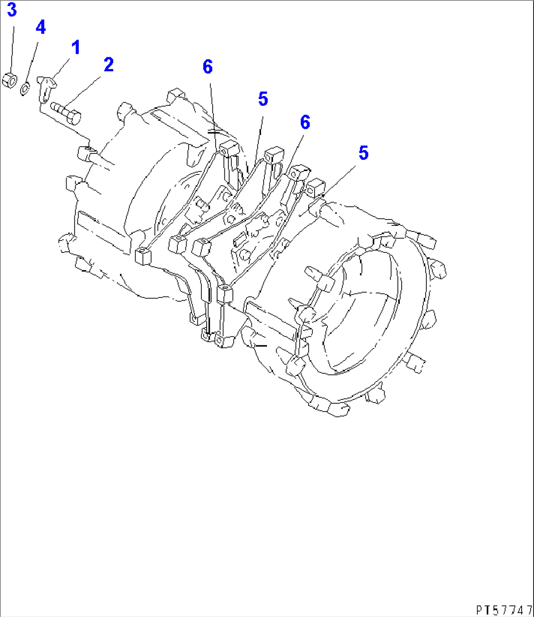 BIT AND INNER DISC (1800MM WIDTH)(#11001-)