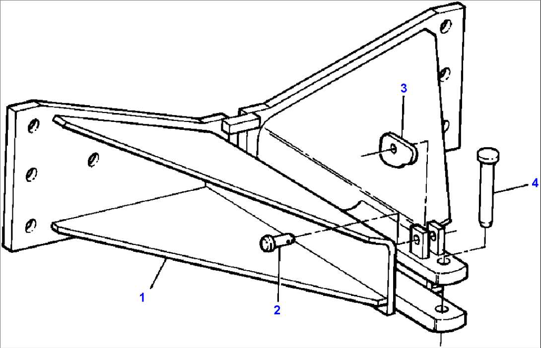 FIG. T2810-02A0 FABRICATED RIGID DRAWBAR