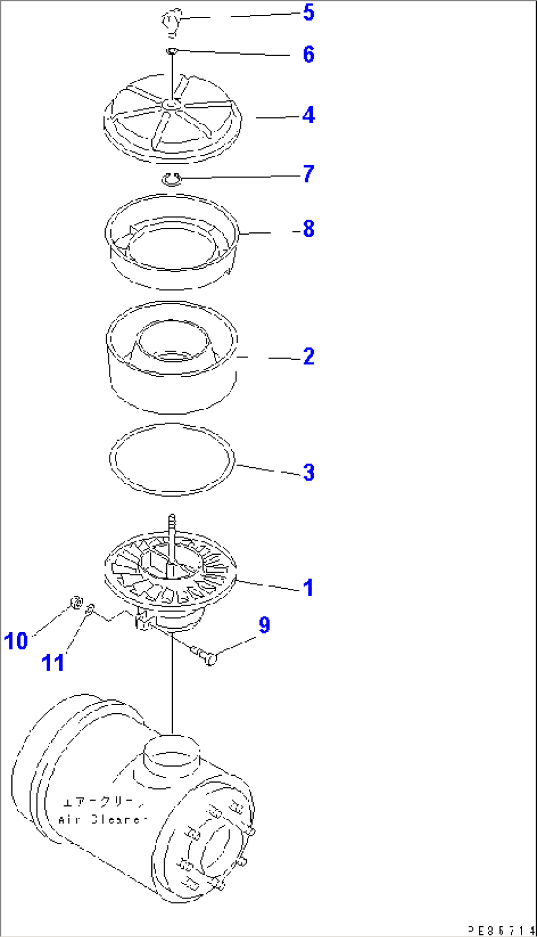 AIR CLEANER CAP (FOR PRE-CLEANER)(#3034-4172)