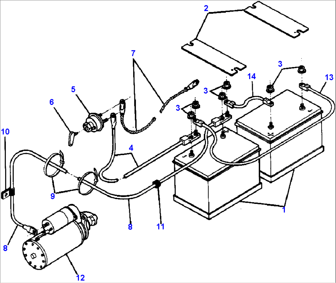 BATTERY AND CONNECTIONS - COLD START