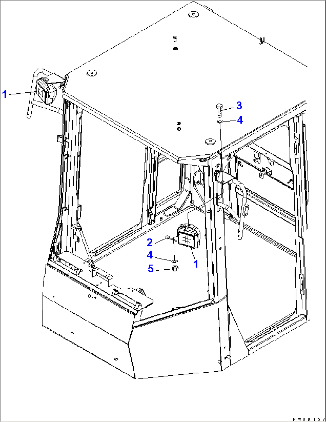 ROPS CAB (WORKING LAMP)