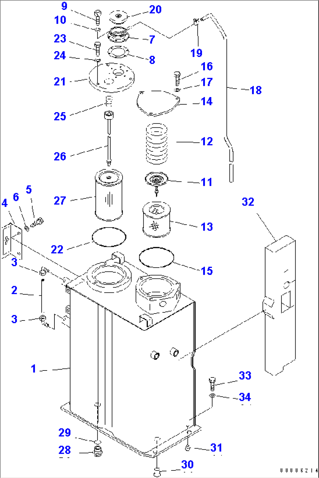 HYDRAULIC TANK (FOR CHINA)(#59900-)