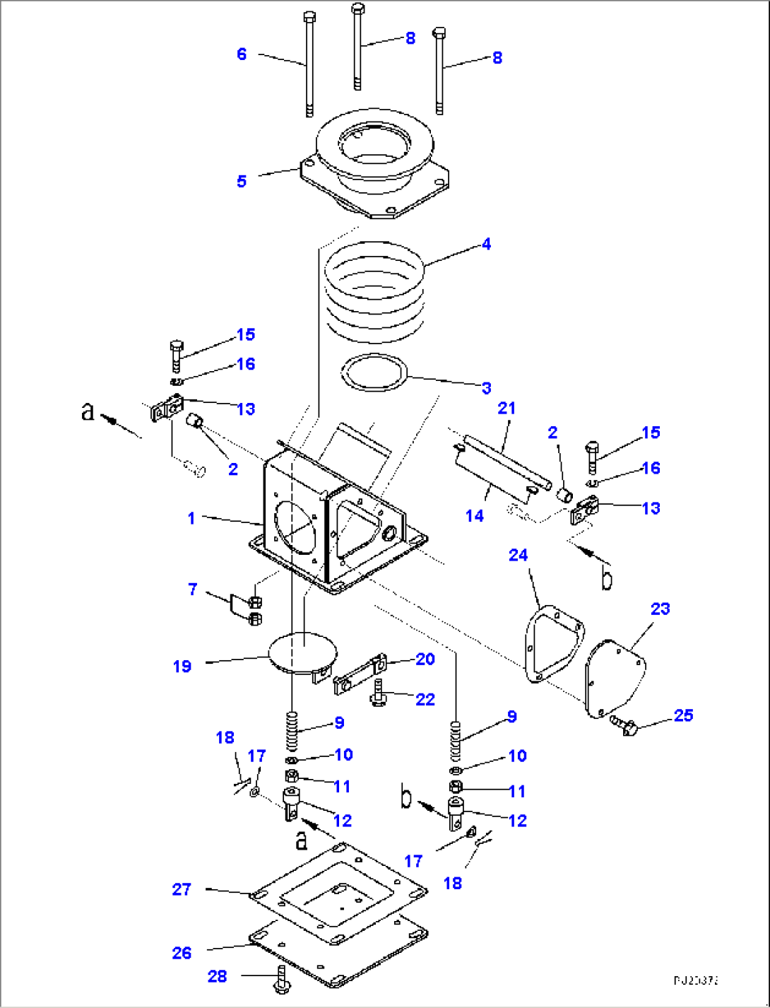 Exhaust Piping, Exhaust Box (#7079-)