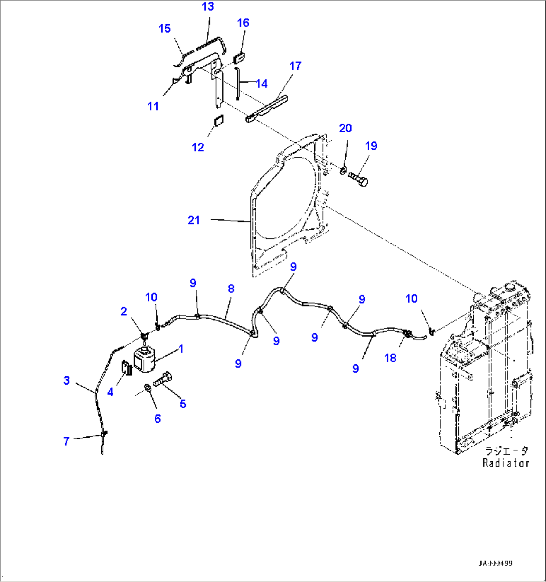Cooling System, Sub-tank (#15001-15739)