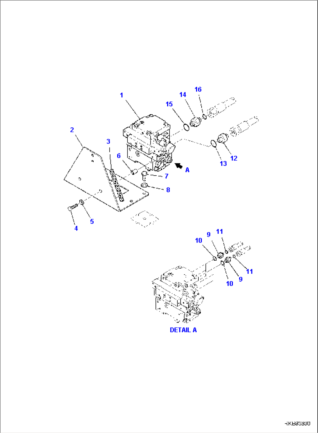 CONTROL VALVE, FLOAT, CONNECTING PARTS (1/2)
