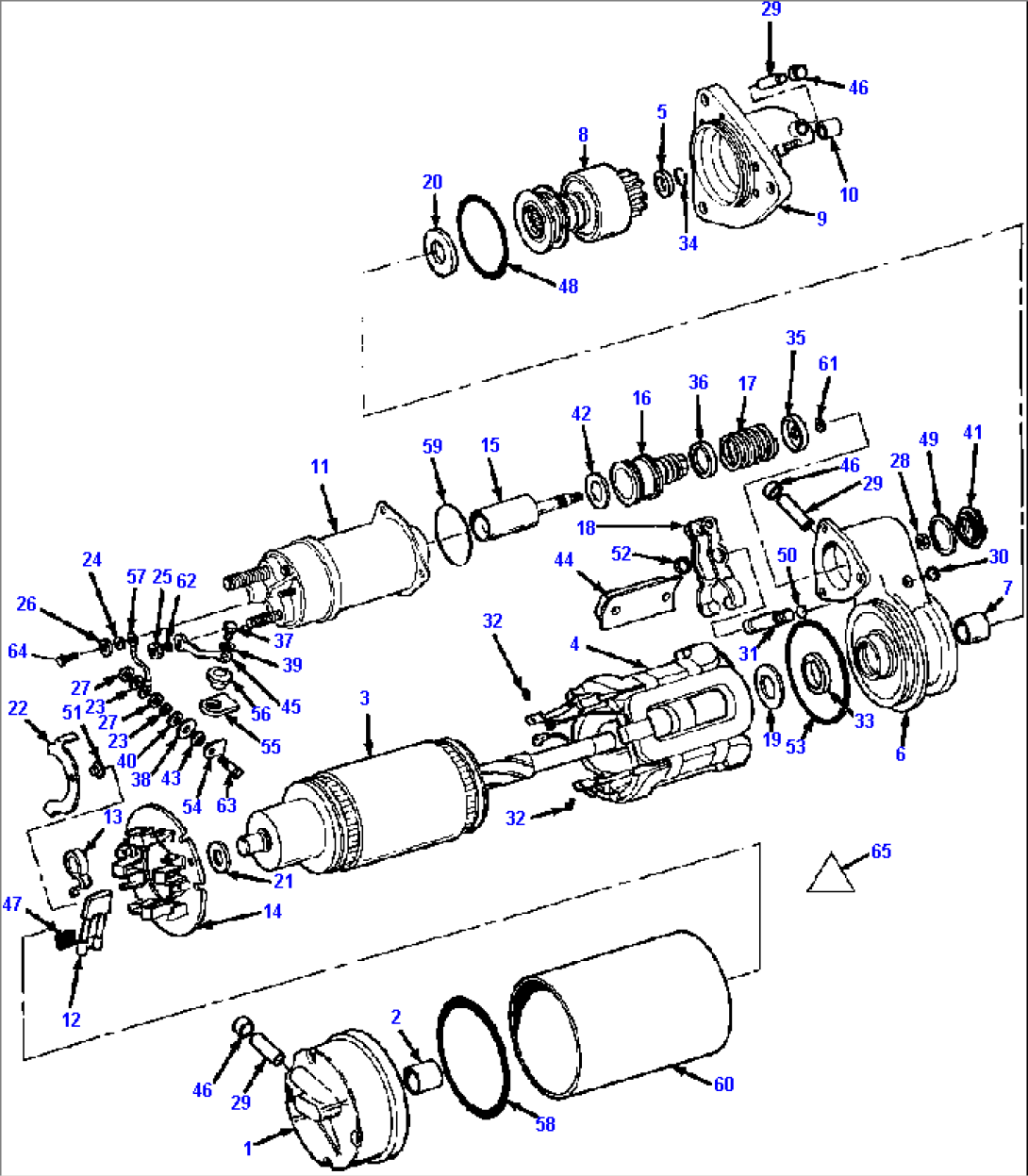 CRANKING MOTOR DELCO-REMY P/N 1993861