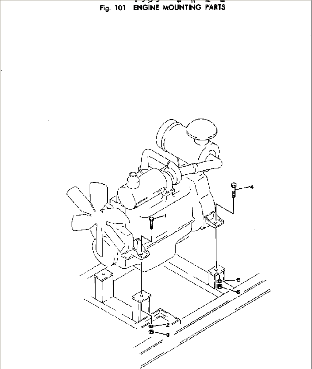 ENGINE MOUNTING PARTS