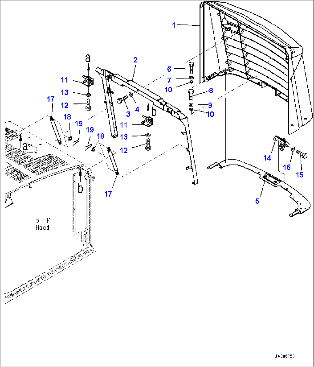 Engine Hood, Grille (#76045-76083)