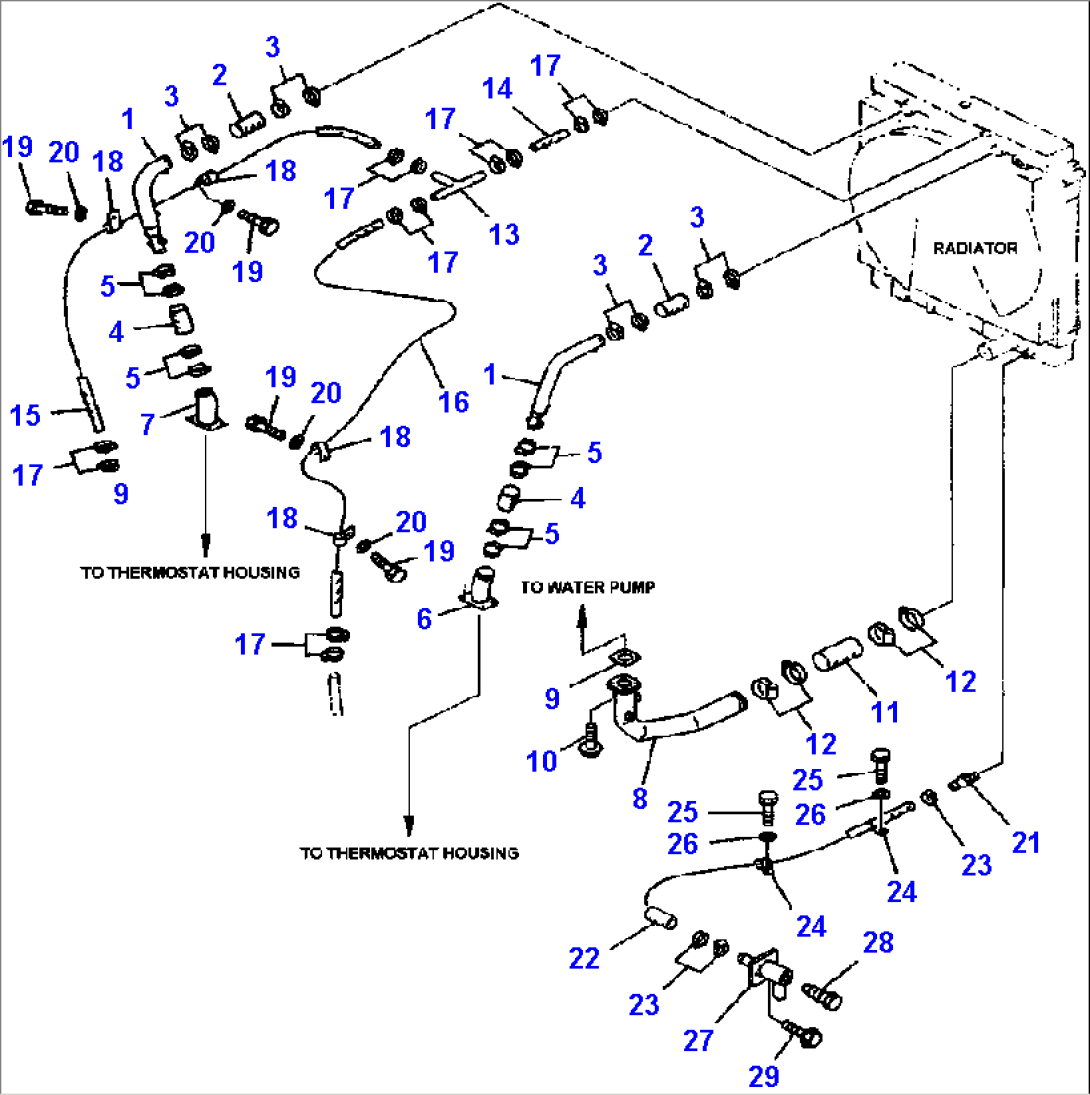 C0120-01A0 RADIATOR PIPING
