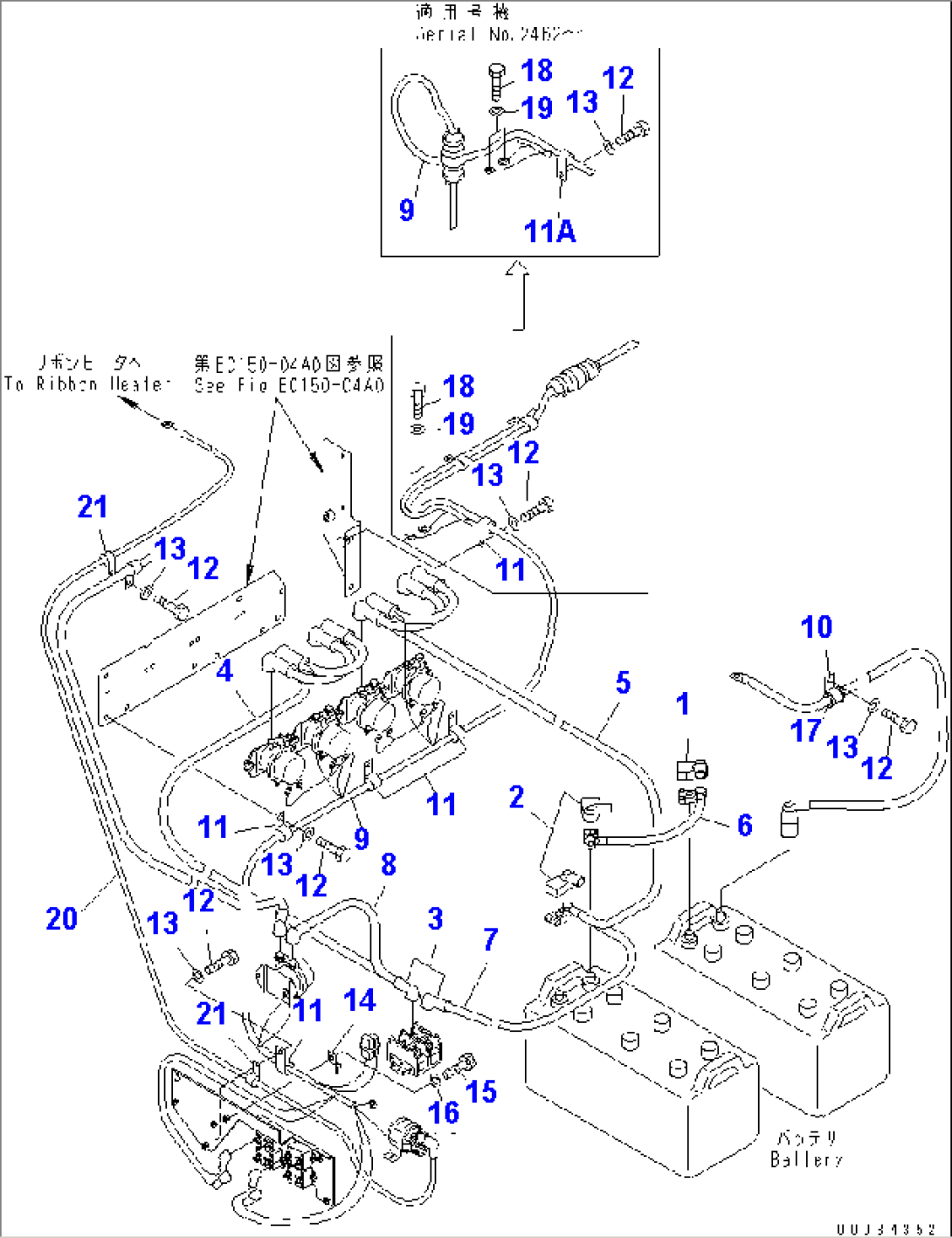 BATTERY BOX (BATTERY WIRING)(#2001-)