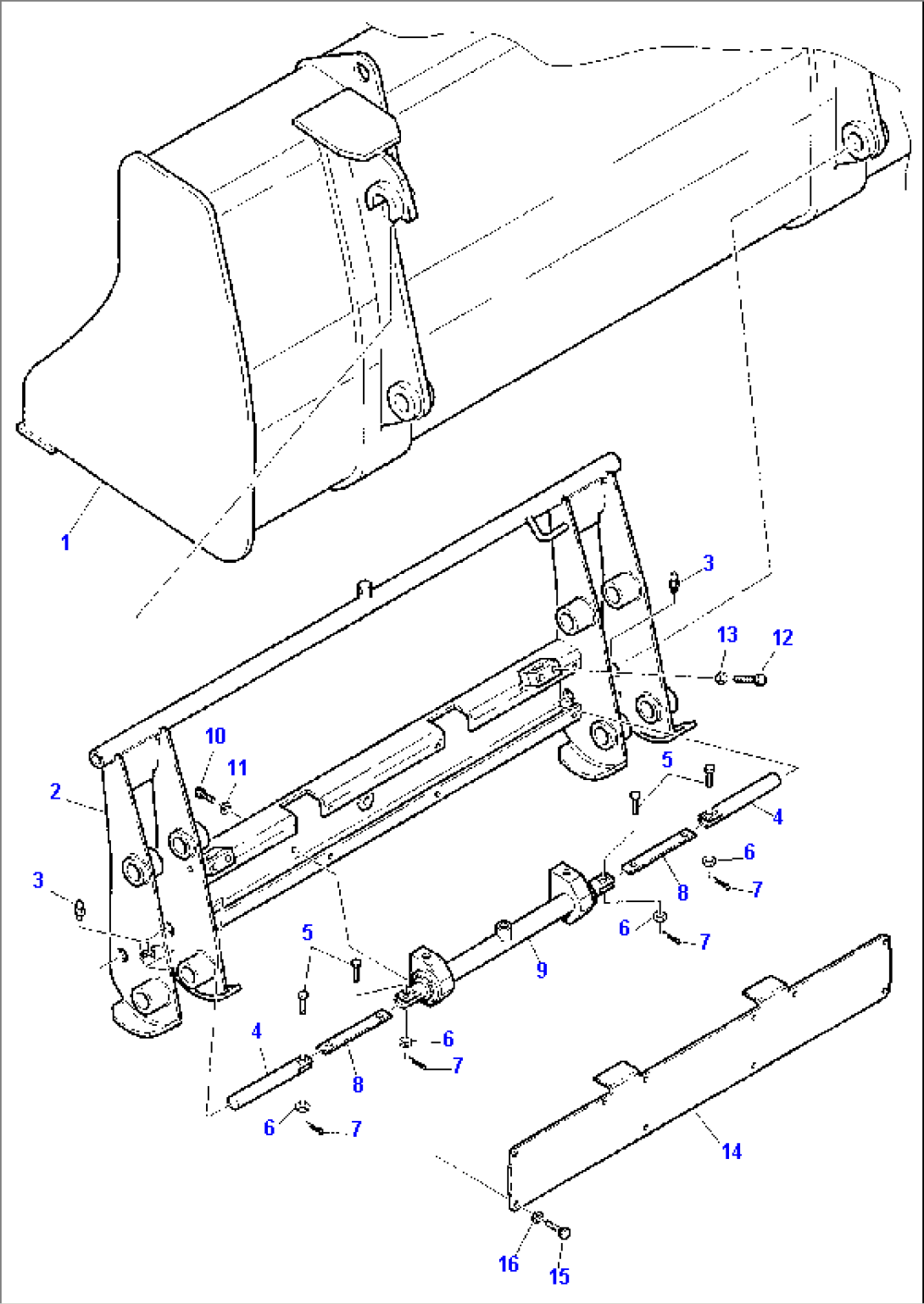 QUICK HYDRAULIC COUPLING FOR BUCKET (OPTIONAL)