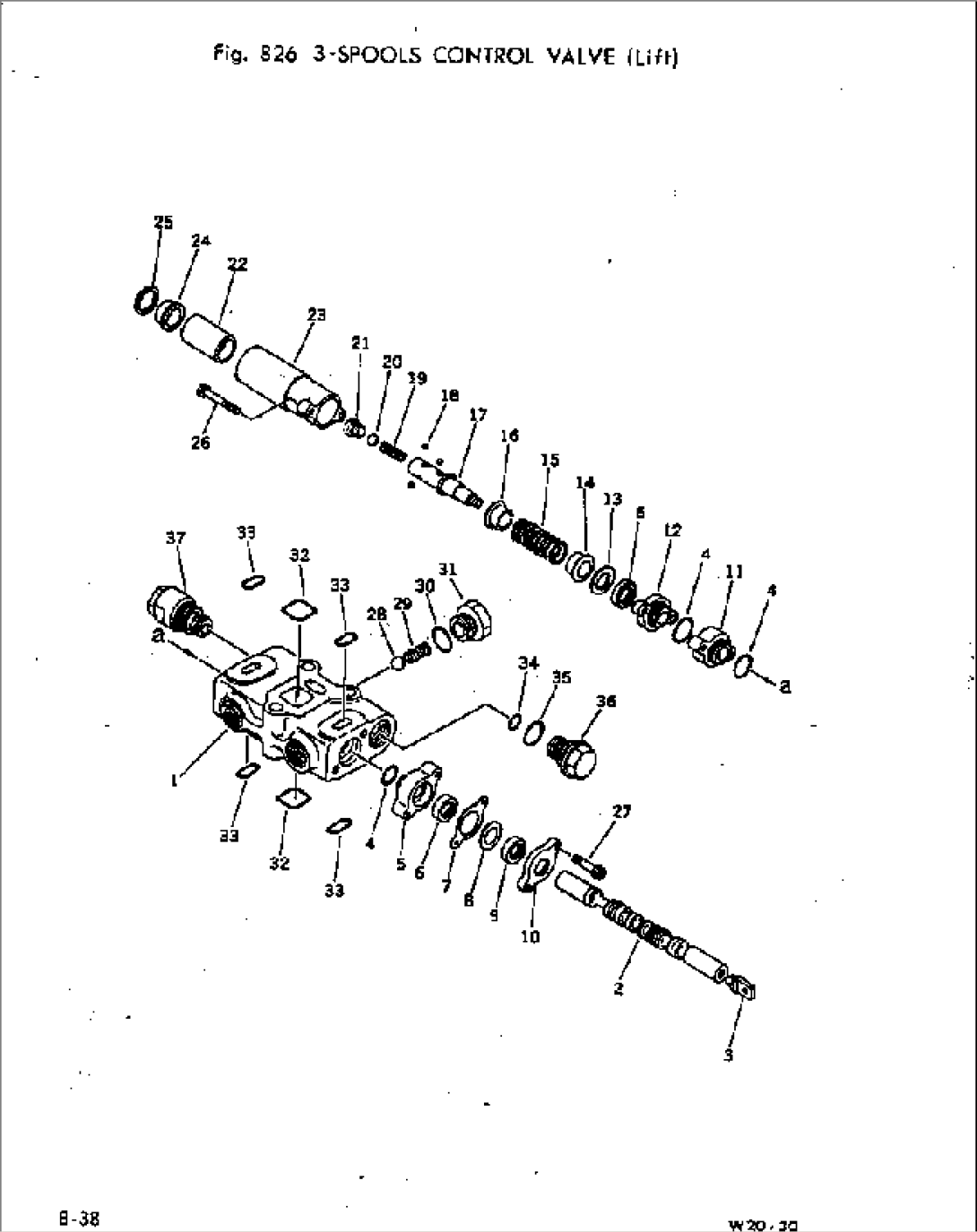 3-SPOOLS CONTROL VALVE (LIFT)