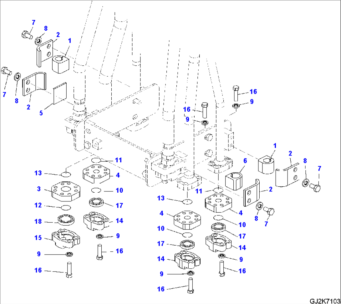 ARM PIPING WITHOUT BALL VALVE (TWO ATTACHMENTS)