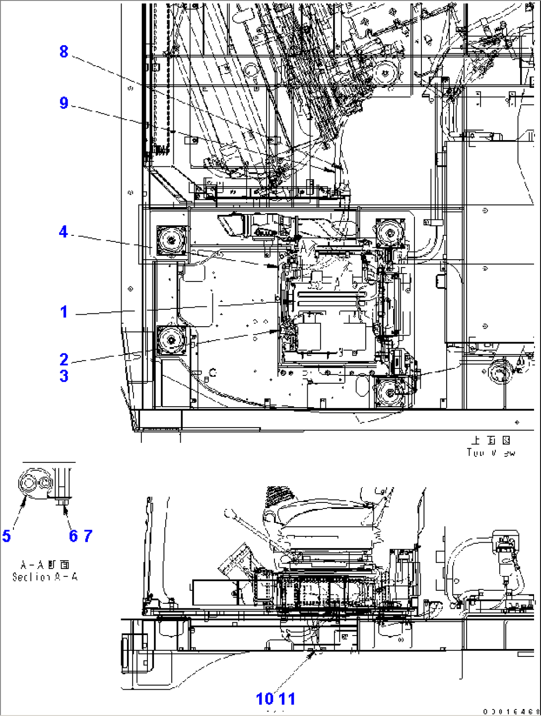 FLOOR FRAME (AIR CONDITIONER UNIT AND HOSE)