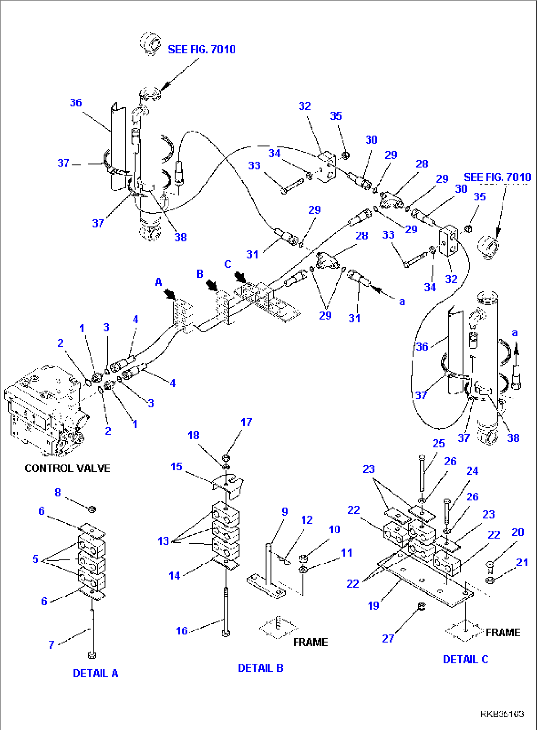 HYDRAULIC PIPING (BUCKET LIFTING CYLINDER)