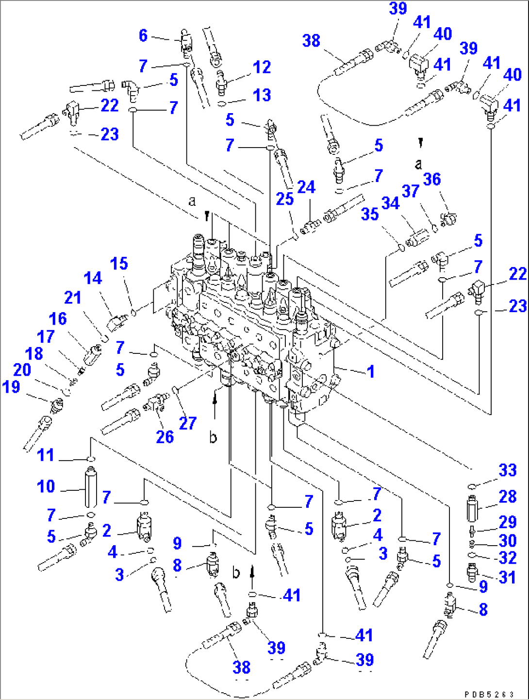 MAIN VALVE (CONNECTING PARTS) (1 ACTUATOR) (WITHOUT SAFETY VALVE)(#94999-99471)