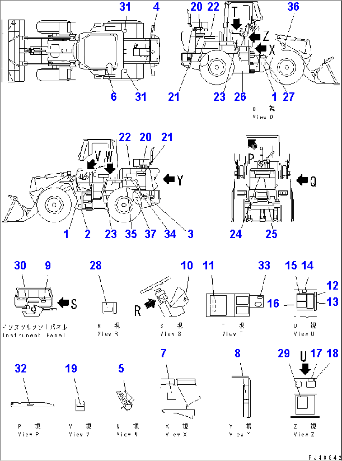 MARKS AND PLATES (WITH CAB) (JAPANESE) (SUPER SILENT SPEC.)(#50001-)