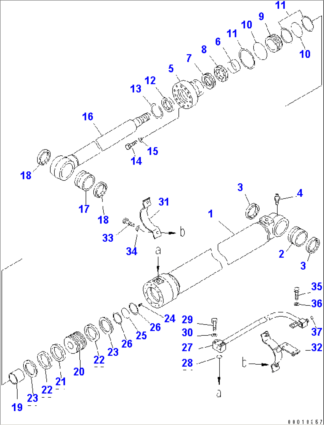 BOOM CYLINDER (INNER PARTS) (ARM CRANE SPEC.)