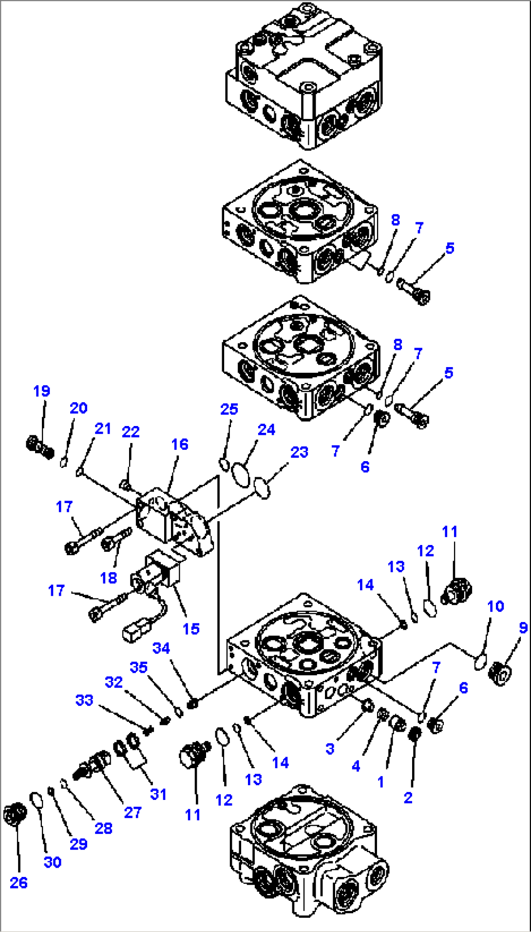 H1664-01A3 CONTROL VALVE 3-SPOOL, ECSS (4/9)