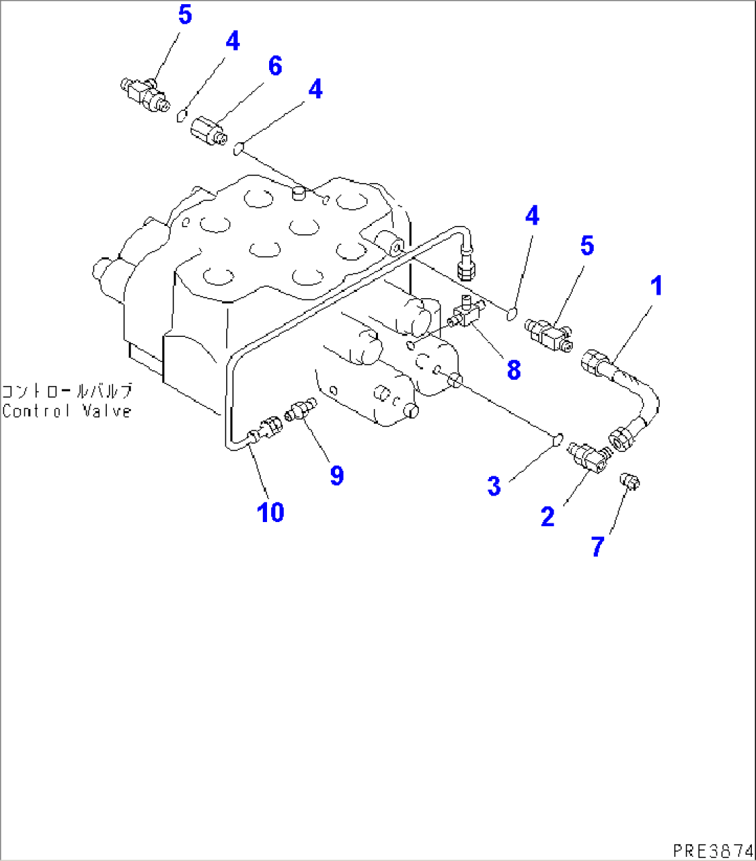 MAIN VALVE (2-SPOOL CONTROL VALVE) (2/3)