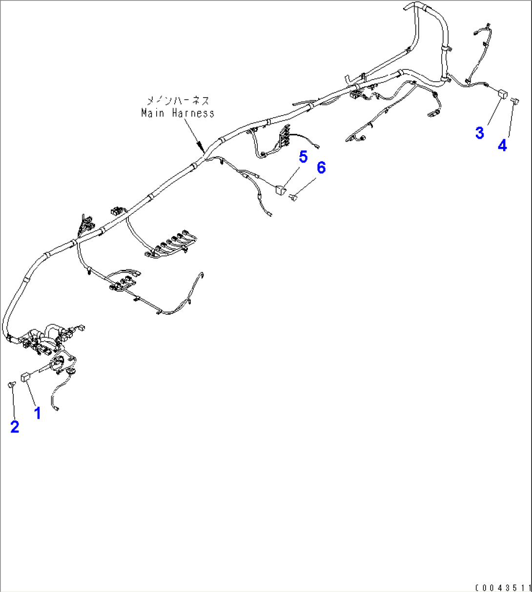 WIRING (VHMS LESS)(#35001-)