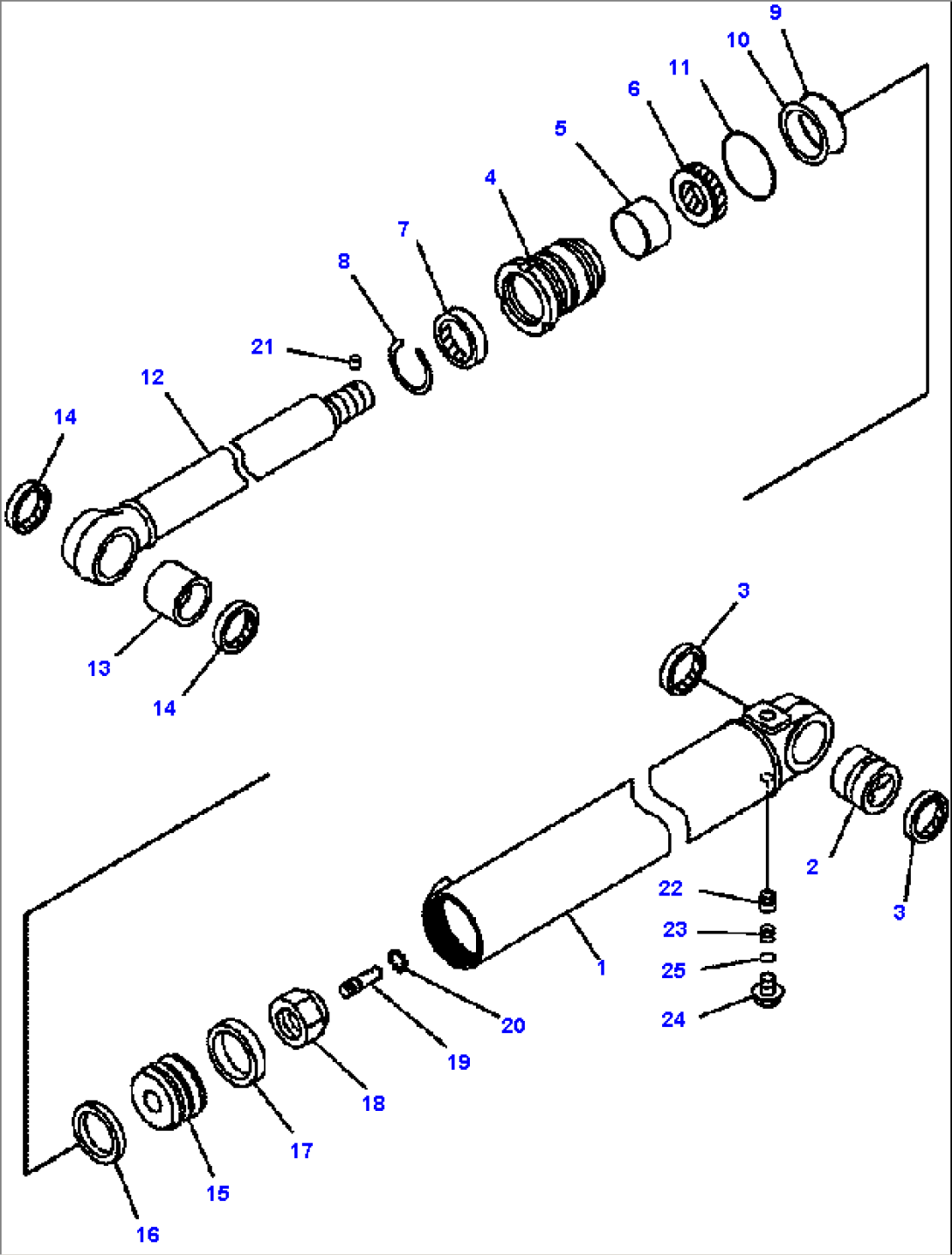 FIG. H3410-06B0 STEERING CYLINDER - INNER PARTS