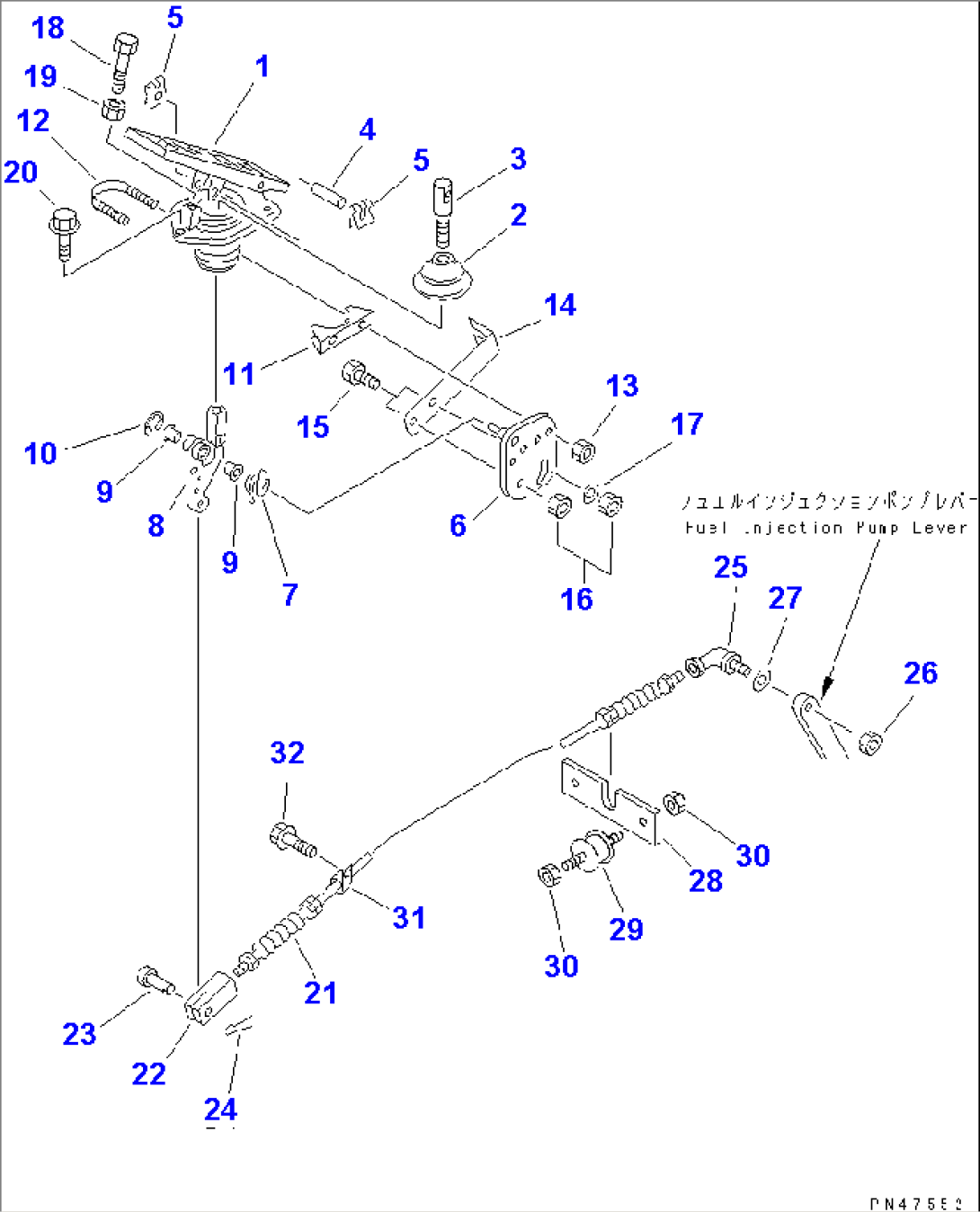 ACCELERATOR PEDAL AND LINKAGE(#60001-)