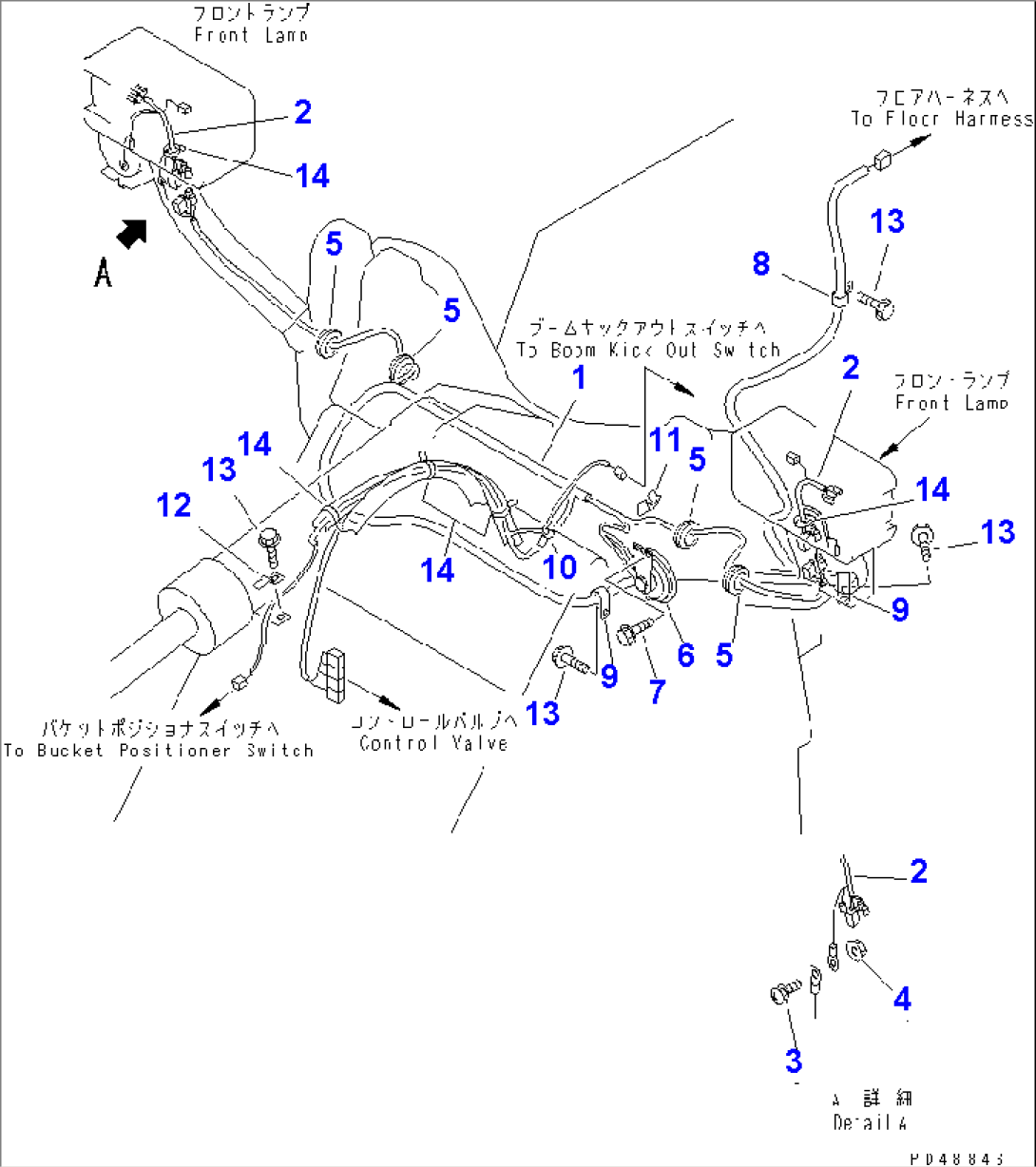 ELECTRICAL SYSTEM (FRONT FRAME LINE) (SNOW REMOVING SPEC.)(#60001-)