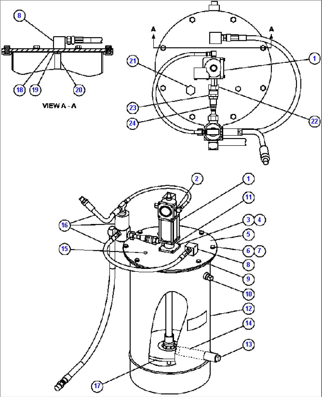 LUBE PUMP/CONTAINER ASSEMBLY (PC1887)