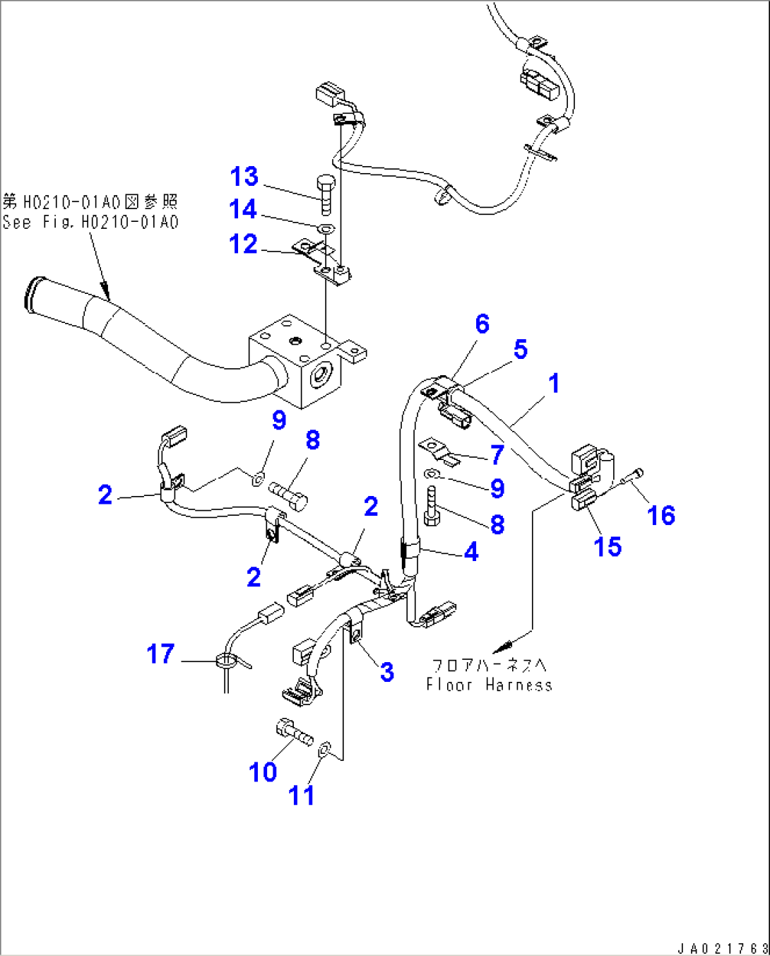 REAR HARNESS (4/4) (HST HARNESS)(#71318-)