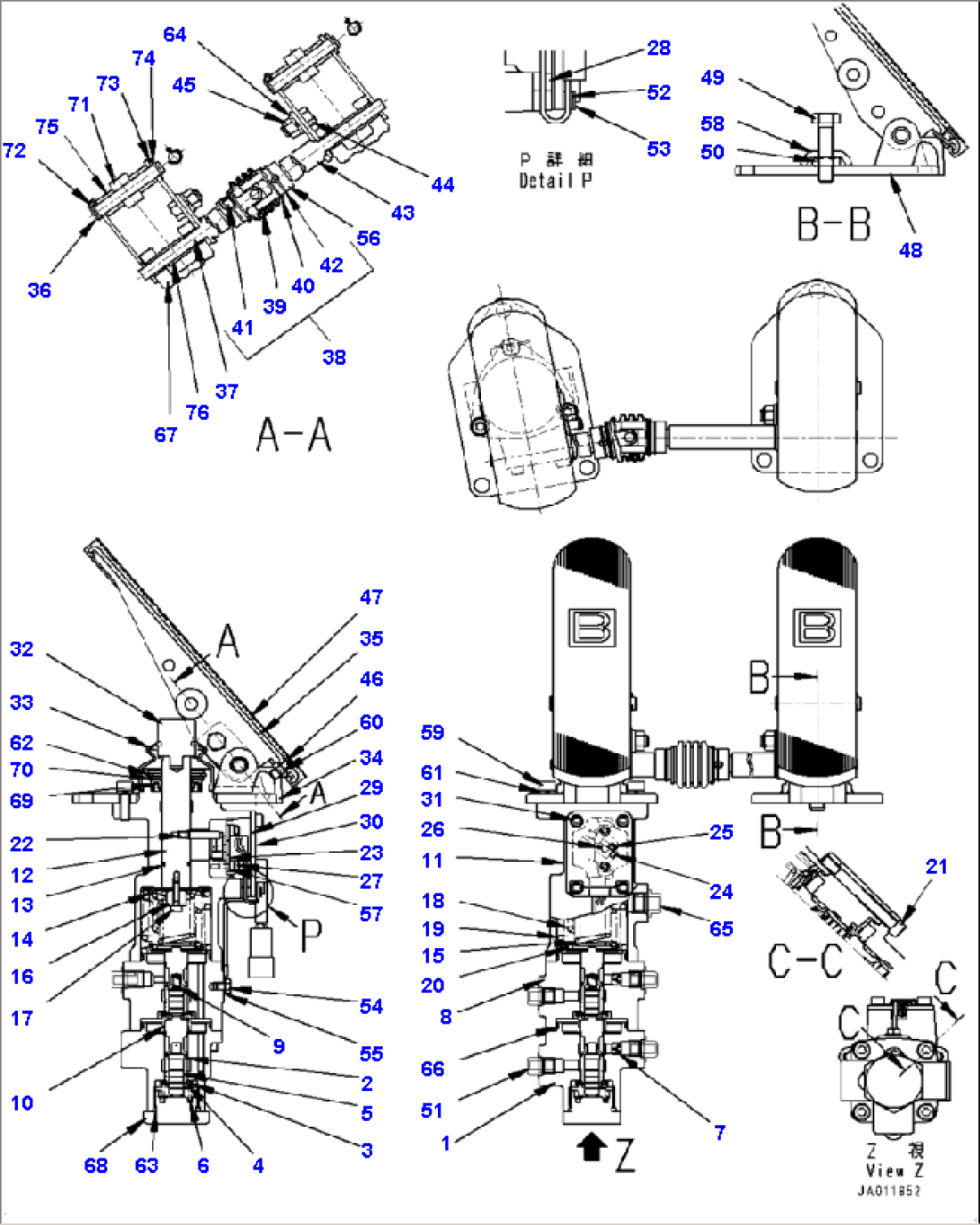 K0210-001025 BRAKE PEDAL