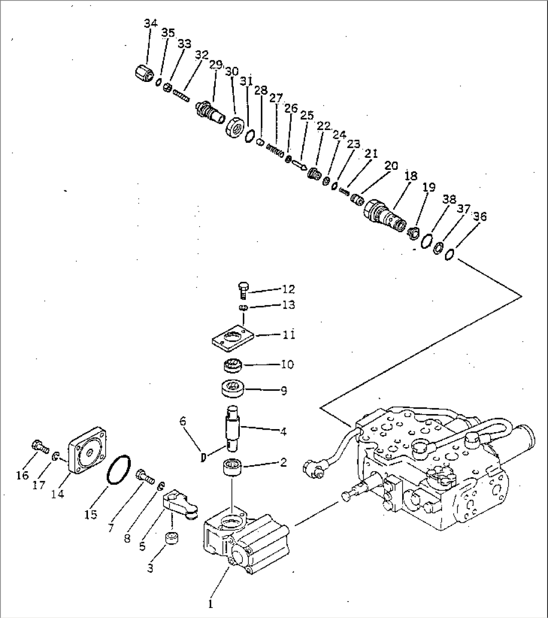 HYDRAULIC CONTROL VALVE (MAIN WINCH) (3/3)